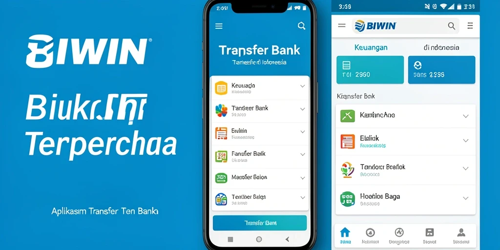 Tampilan antarmuka BIWIN yang intuitif dan mudah digunakan untuk transfer bank.