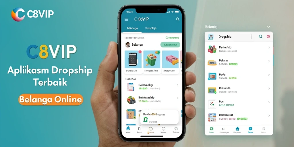 Tampilan antarmuka C8VIP yang user-friendly untuk Dropship.