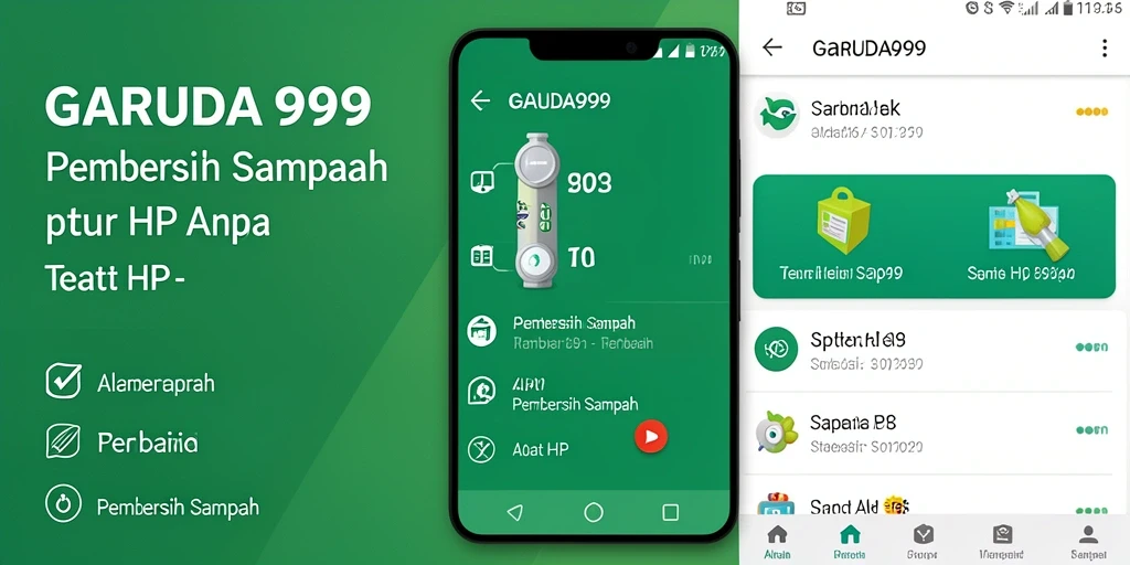 Antarmuka pengguna GARUDA999 untuk pembersihan sampah.
