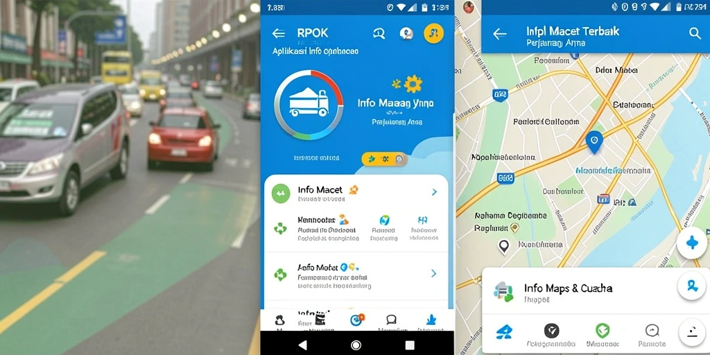 Antarmuka RPOK yang menampilkan informasi lalu lintas secara real-time.